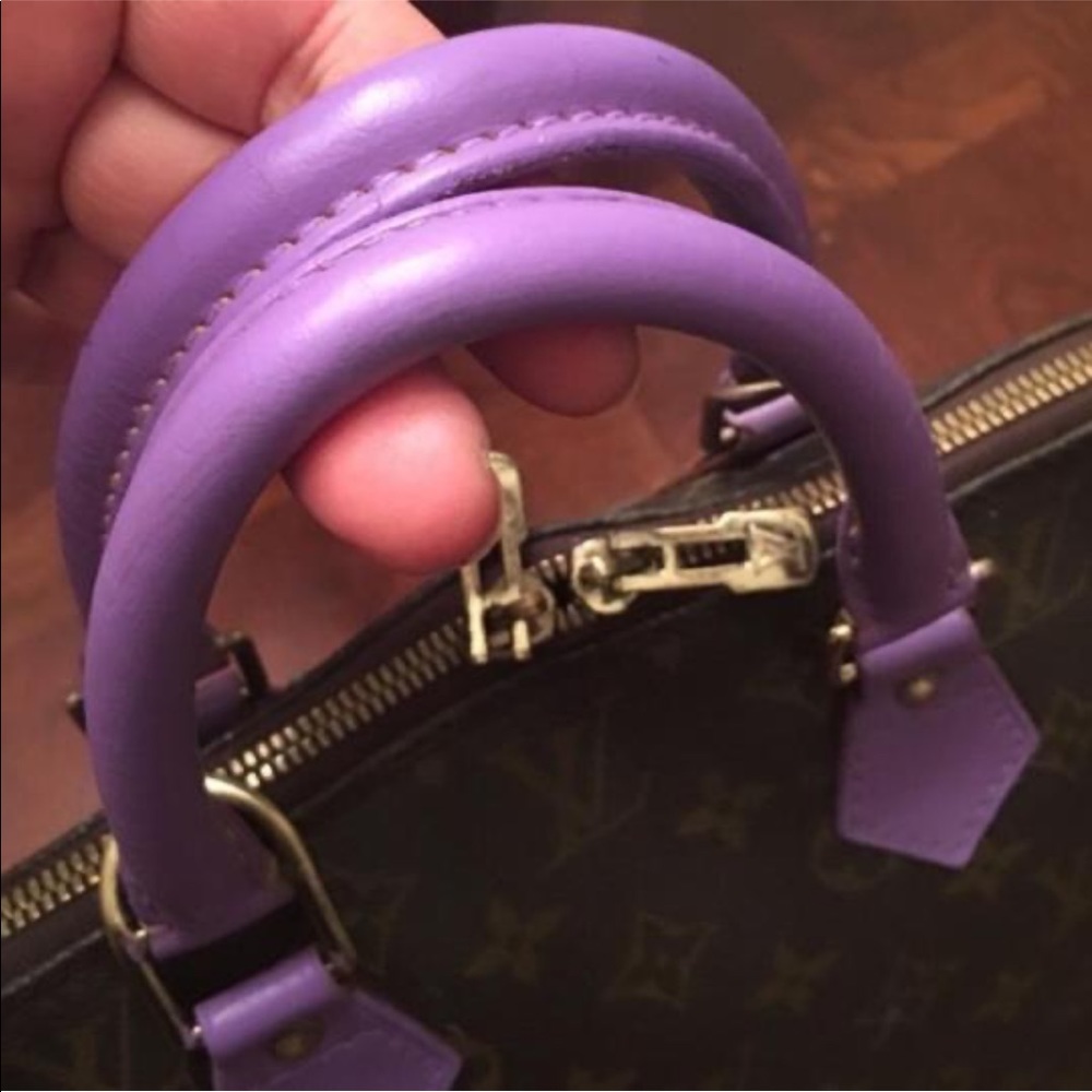 Louis Vuitton Vintage Alma Satchel Custom Violet - Picture 4 of 6